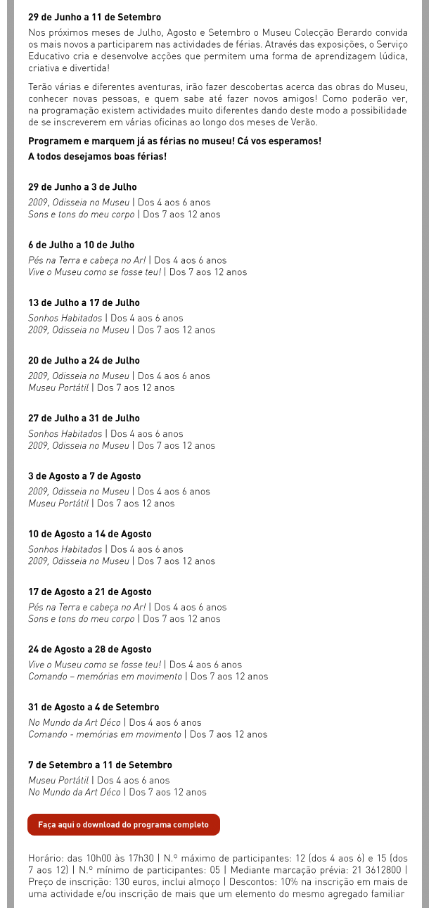 V&ecirc;m ai as f&eacute;rias de Ver&atilde;o